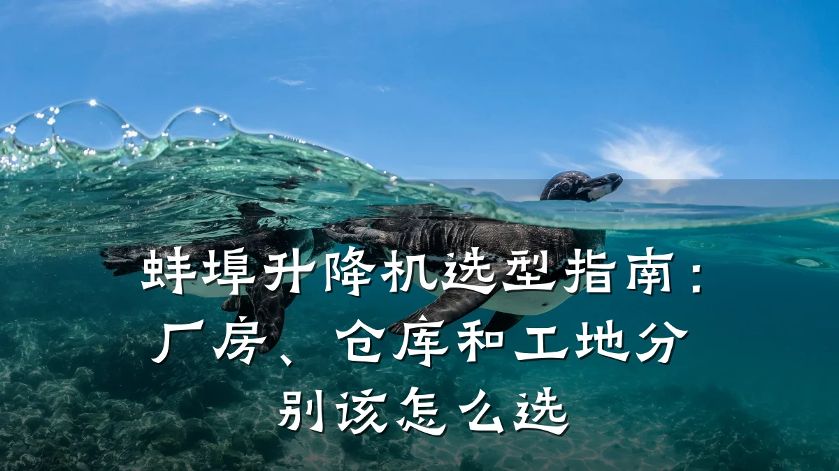 蚌埠升降机选型指南：厂房、仓库和工地分别该怎么选