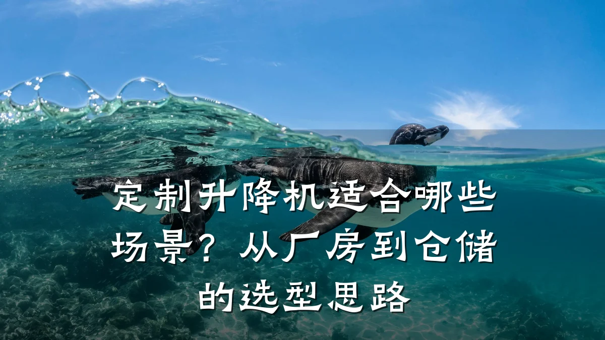 定制升降机适合哪些场景?从厂房到仓储的选型思路