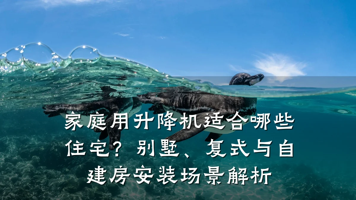 家庭用升降机适合哪些住宅?别墅、复式与自建房安装场景解析