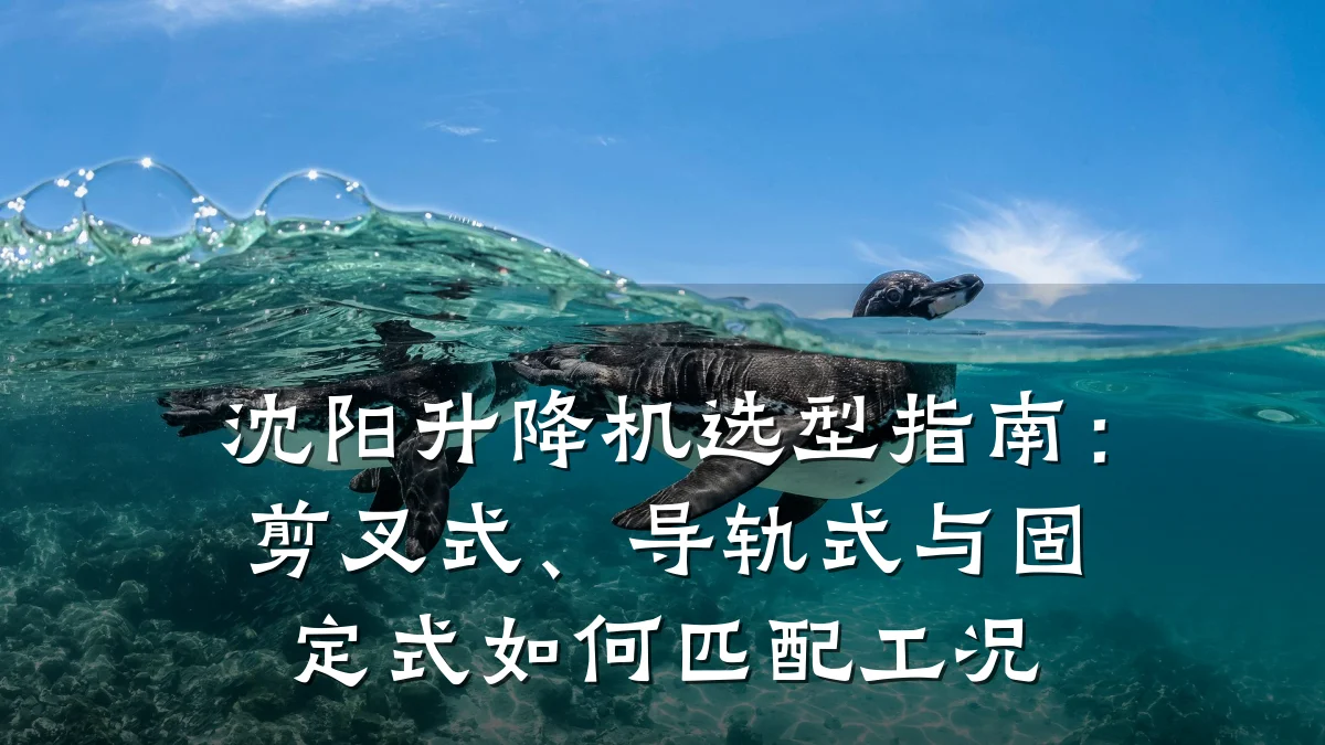 沈阳升降机选型指南:剪叉式、导轨式与固定式如何匹配工况