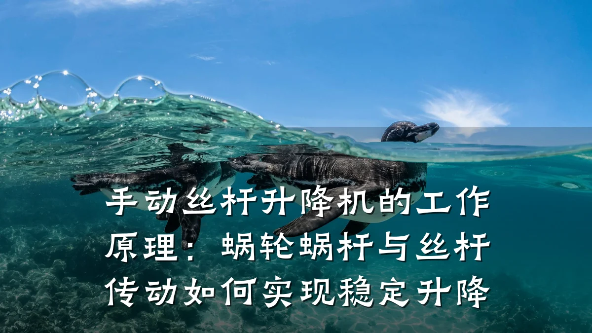 手动丝杆升降机的工作原理：蜗轮蜗杆与丝杆传动如何实现稳定升降