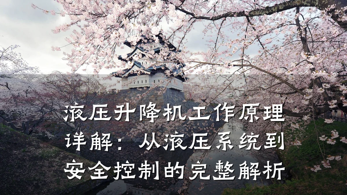 液压升降机工作原理详解:从液压系统到安全控制的完整解析