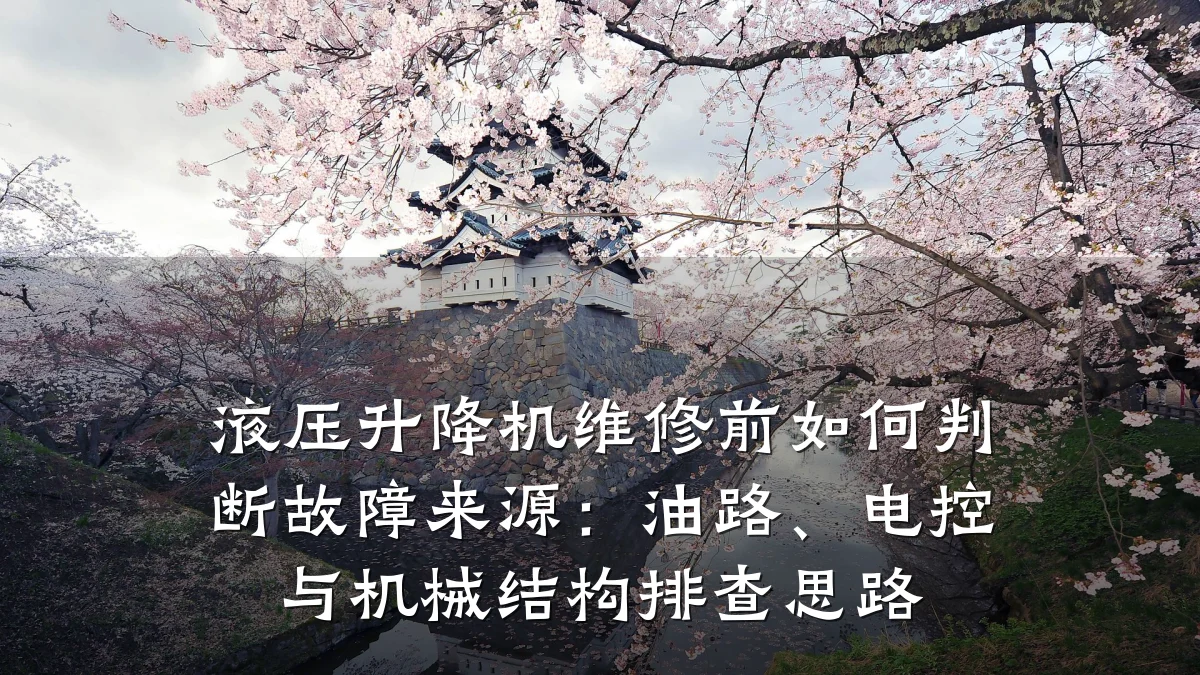 液压升降机维修前如何判断故障来源：油路、电控与机械结构排查思路