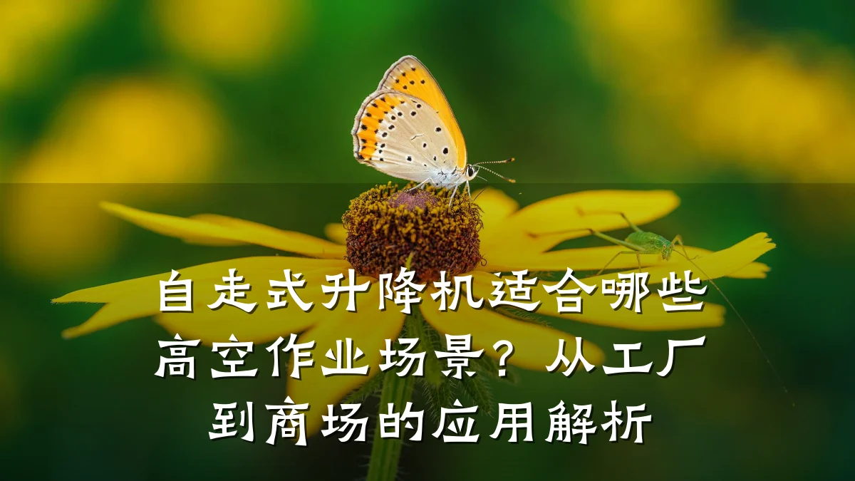 自走式升降机适合哪些高空作业场景?从工厂到商场的应用解析