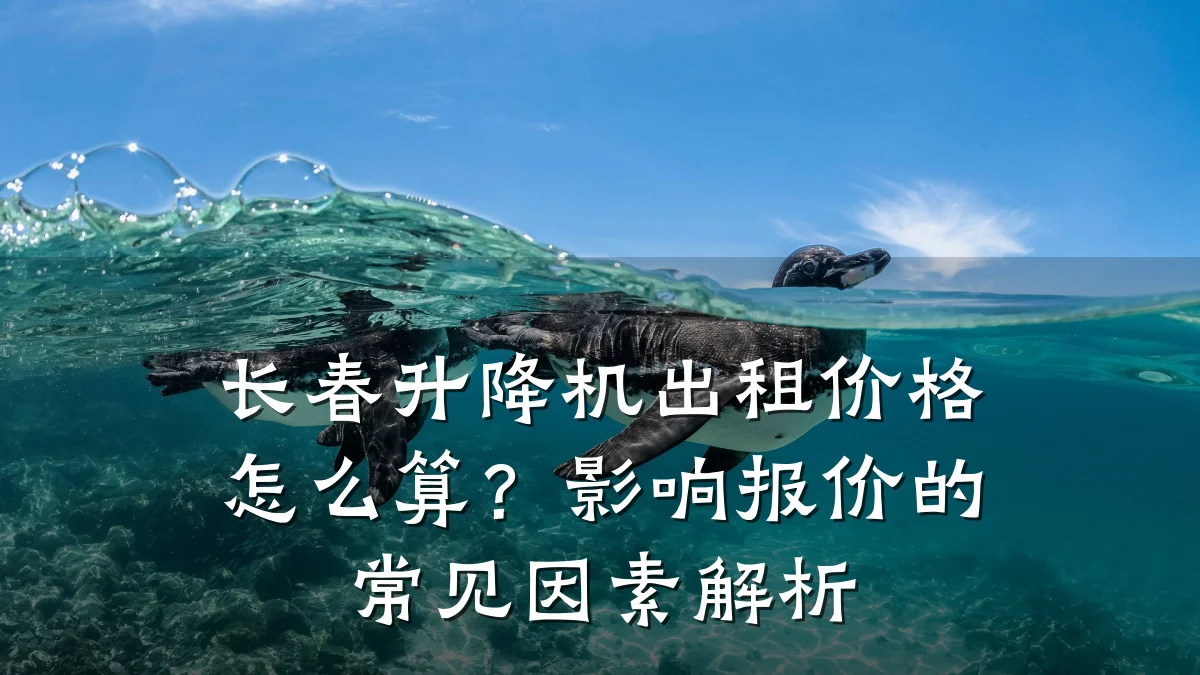 长春升降机出租价格怎么算?影响报价的常见因素解析