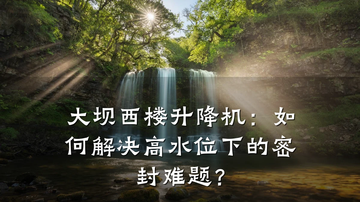 大坝西楼升降机:如何解决高水位下的密封难题?