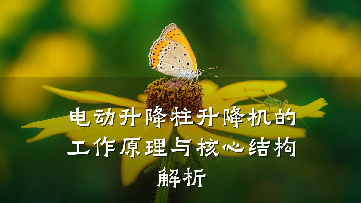 电动升降柱升降机的工作原理与核心结构解析