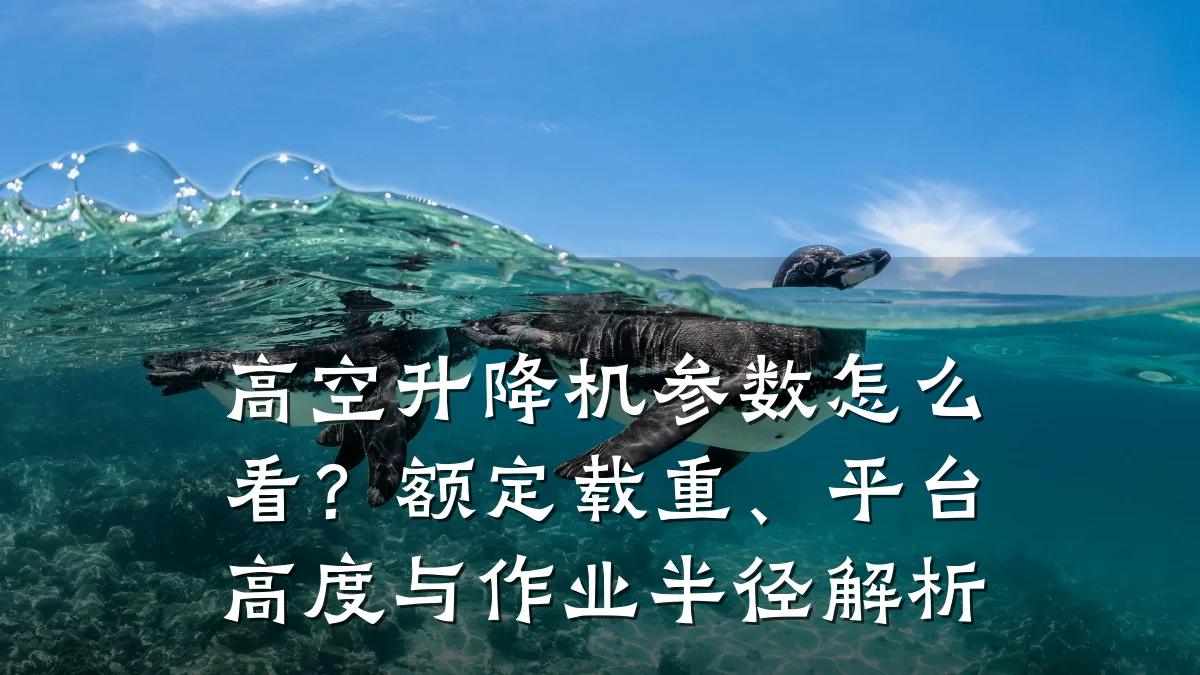 高空升降机参数怎么看?额定载重、平台高度与作业半径解析