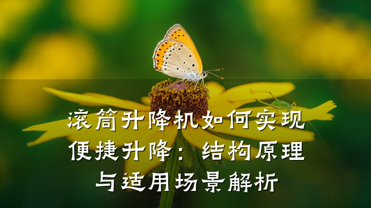 滚筒升降机如何实现便捷升降:结构原理与适用场景解析