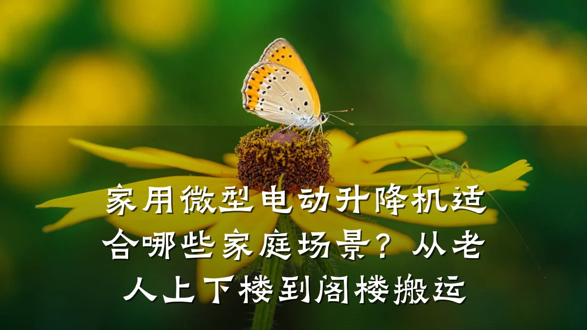 家用微型电动升降机适合哪些家庭场景?从老人上下楼到阁楼搬运
