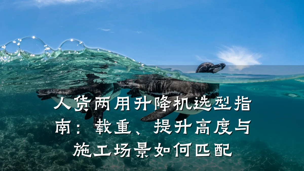 人货两用升降机选型指南:载重、提升高度与施工场景如何匹配