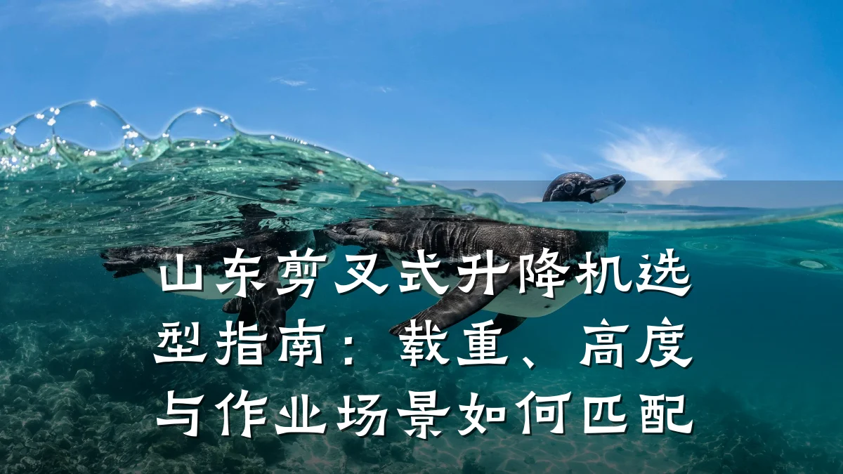山东剪叉式升降机选型指南:载重、高度与作业场景如何匹配