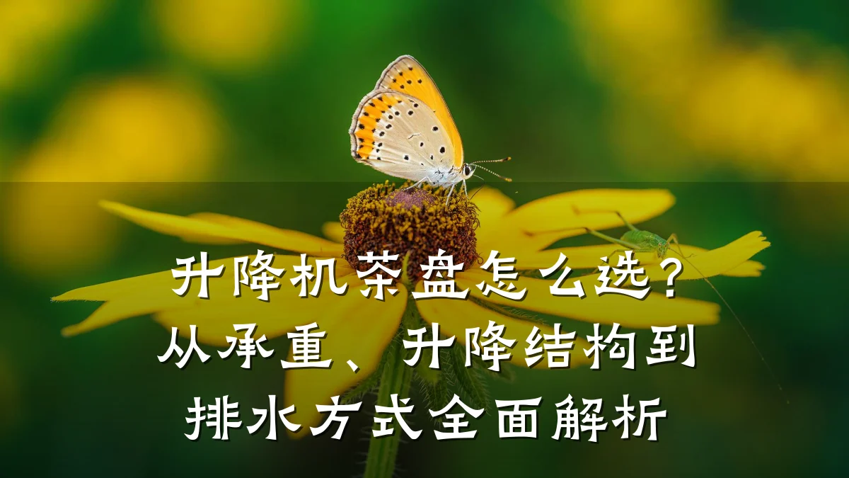 升降机茶盘怎么选?从承重、升降结构到排水方式全面解析