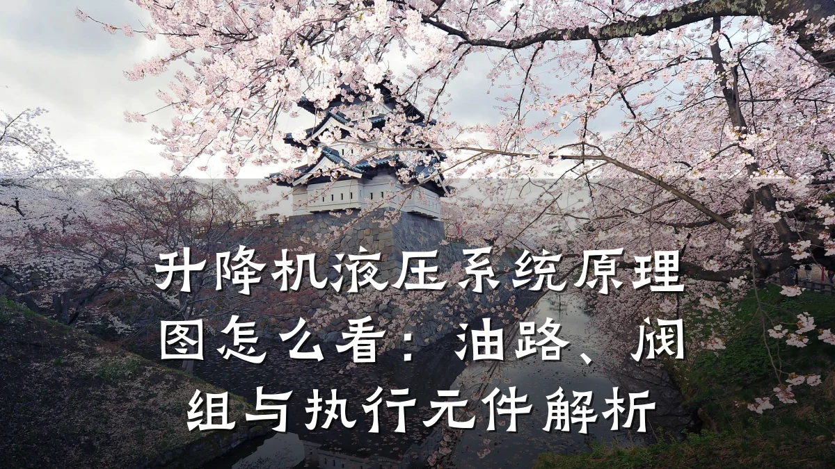 升降机液压系统原理图怎么看:油路、阀组与执行元件解析