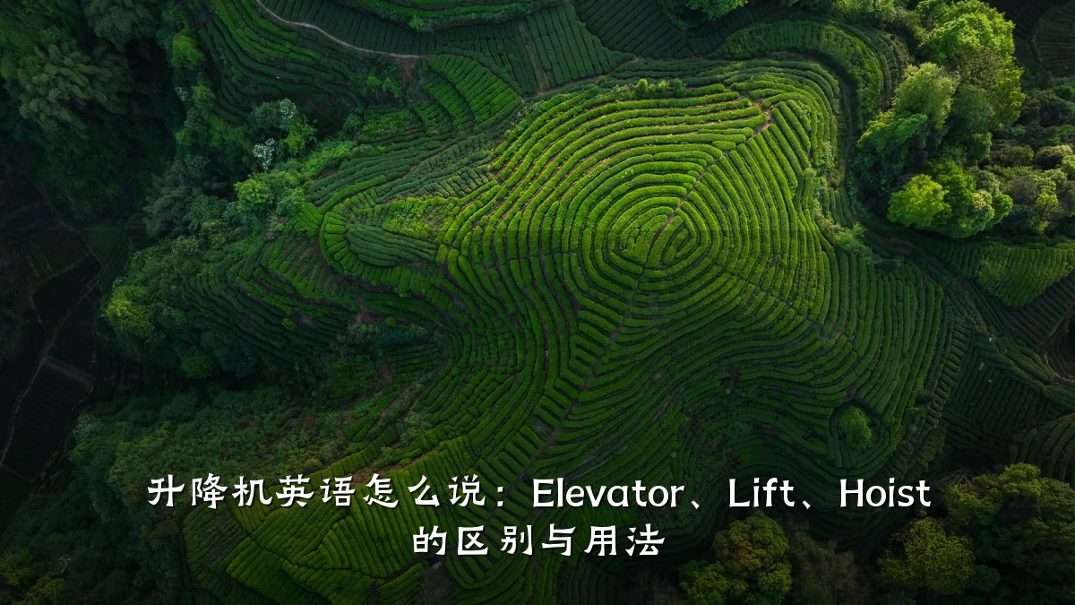 升降机英语怎么说:Elevator、Lift、Hoist 的区别与用法