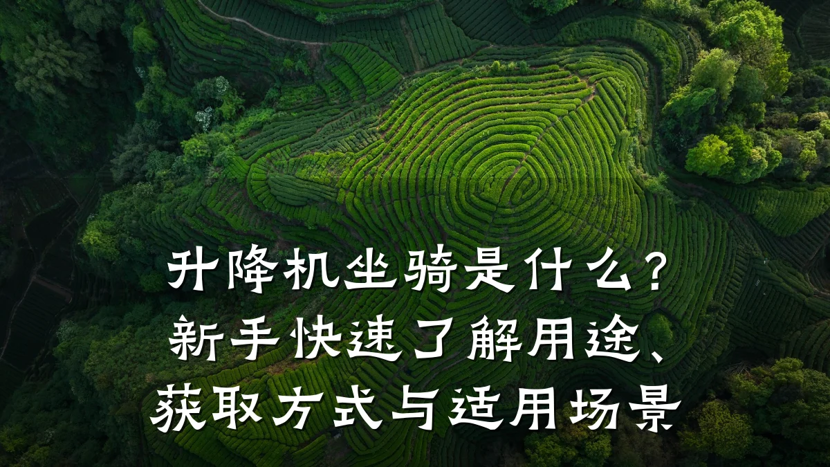升降机坐骑是什么?新手快速了解用途、获取方式与适用场景