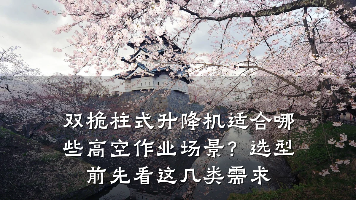 双桅柱式升降机适合哪些高空作业场景?选型前先看这几类需求