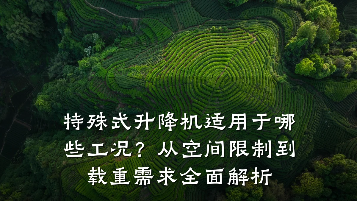 特殊式升降机适用于哪些工况?从空间限制到载重需求全面解析