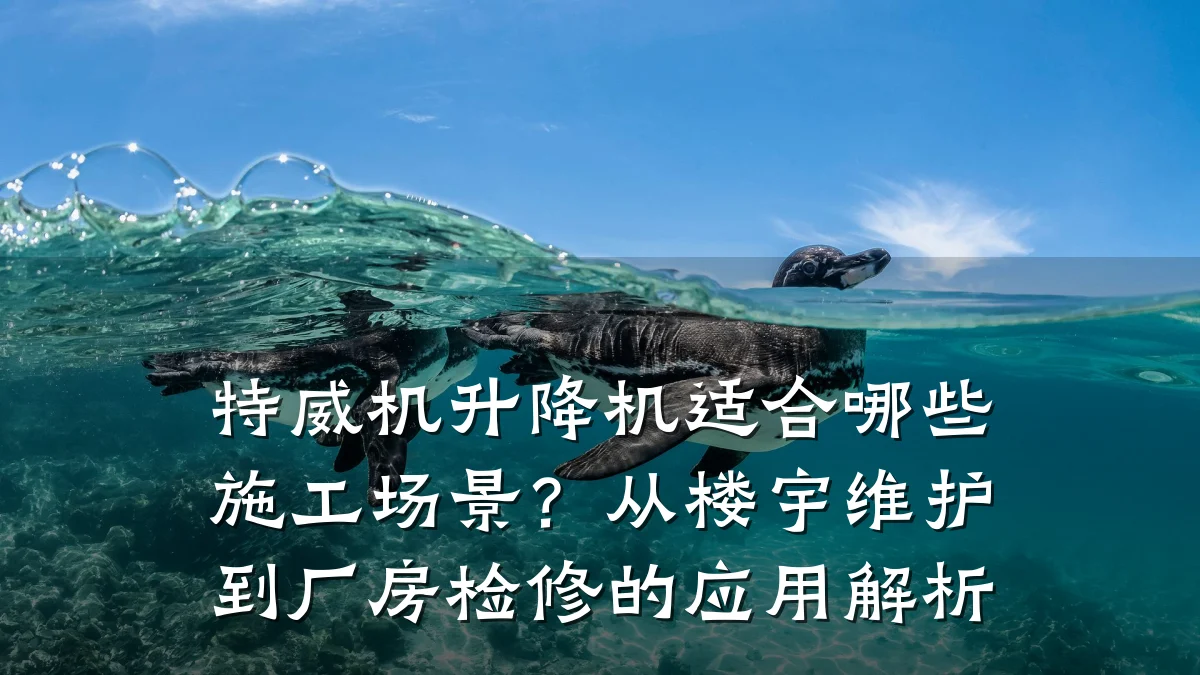 特威机升降机适合哪些施工场景?从楼宇维护到厂房检修的应用解析
