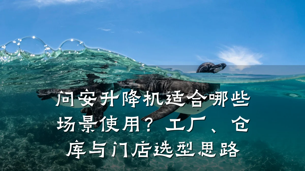 问安升降机适合哪些场景使用?工厂、仓库与门店选型思路