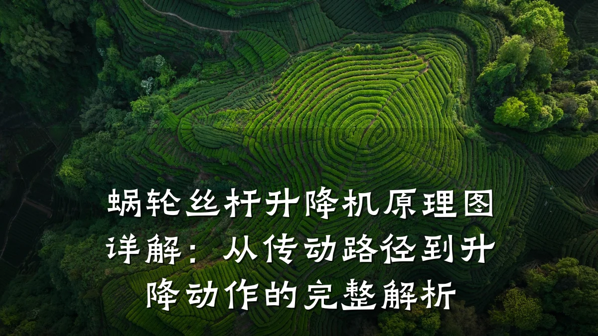 蜗轮丝杆升降机原理图详解:从传动路径到升降动作的完整解析