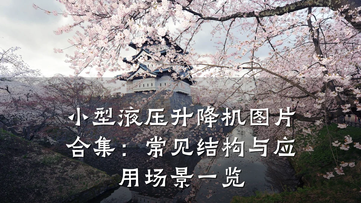 小型液压升降机图片合集:常见结构与应用场景一览