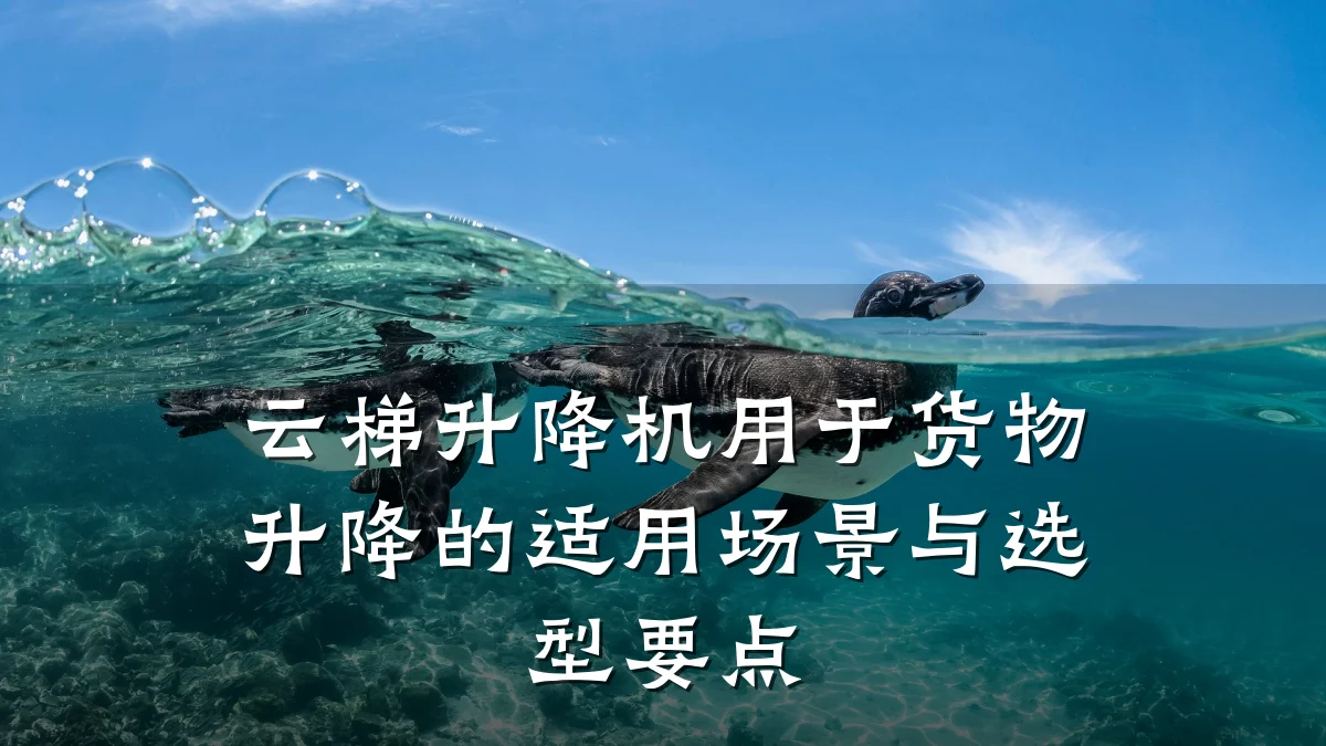 云梯升降机用于货物升降的适用场景与选型要点