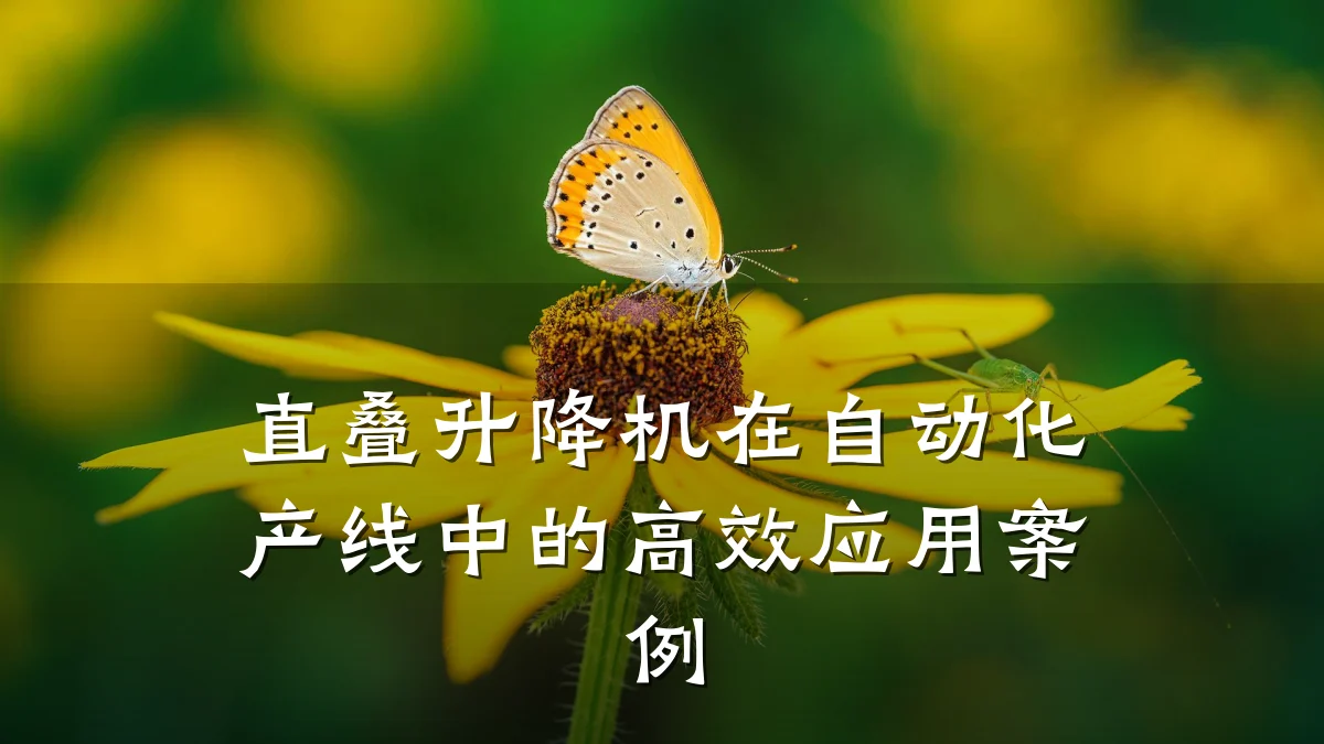 直叠升降机在自动化产线中的高效应用案例